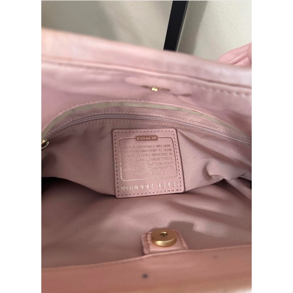 Coach Madison Maggie Pink Leather Hobo Bag & Wallet Y2K Coquette - Picture 6 of 8
